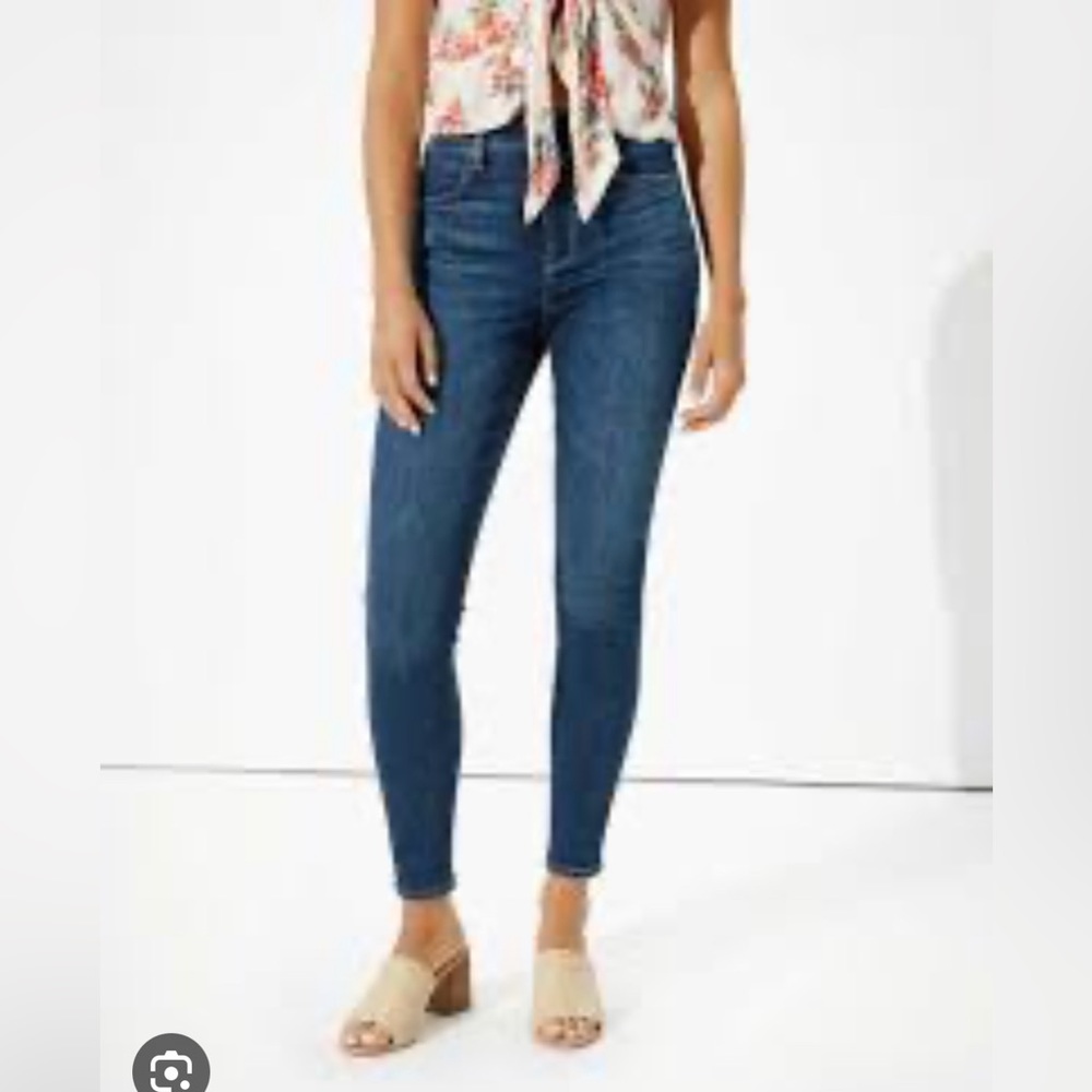 American Eagle super hi waisted jeggings